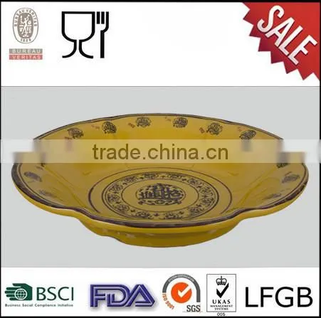 Hot Selling Fashional Melamine Blossom Shape Dinner Plates photo-1