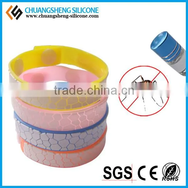 Customer Logo Fluo Silicone Mosquito Repellent Bracelet photo-6