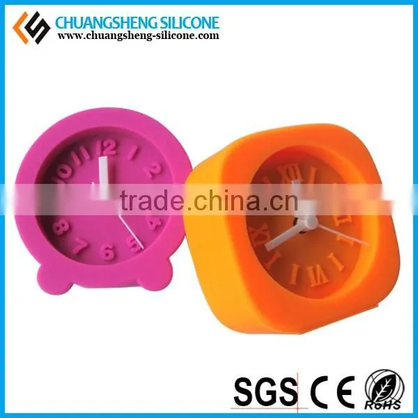 Multi Color Square Silicone Jelly Alarm Clock photo-6