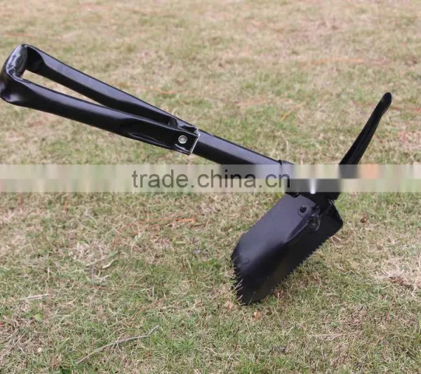 Multi-function Outdoor Survival Folding Shovel Military Shovel With Carry Bag photo-3
