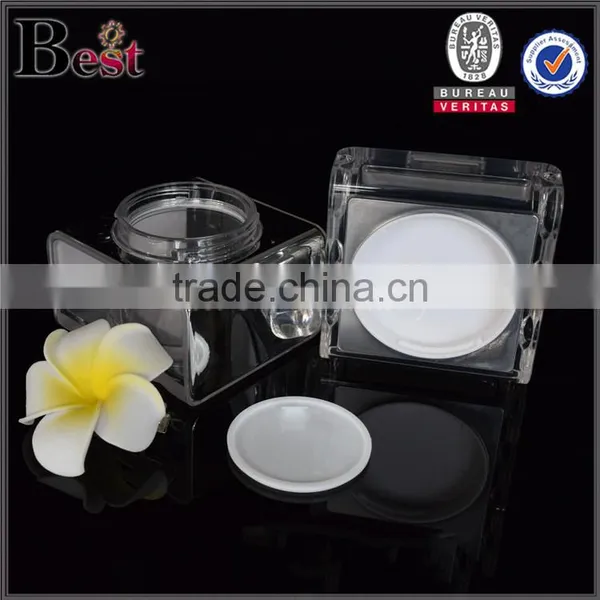 50g Square Double Wall Plastic Empty Cream Jars High Grade Cream Jar photo-4