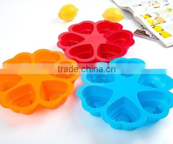Fashion Heart Shaped Silicone Cake Molds Cake Decorating Tools photo-5