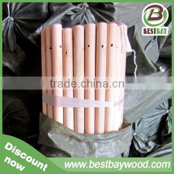 Customized Natural Wooden Broom Handle 2.2cm 2.5cm photo-3