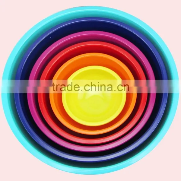 Wholesale Colorful 6 in 1 Set Melamine A5 Food Grade Salad Bowls photo-2