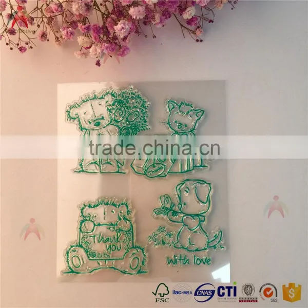 Yingcheng Funnyman Notary Clear Stamp for Scrapbooking