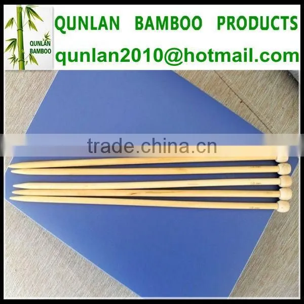 1 Pair/Pack Single Pointed Bamboo Knitting Needle photo-3