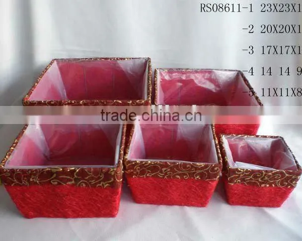 Cheap flower pot with square shape