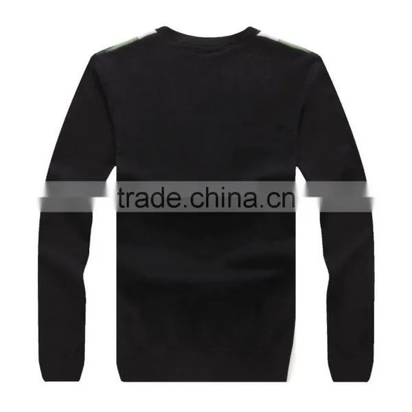 100% Fine Wool Men's Knitwear Cardigan With Check Pattern photo-2