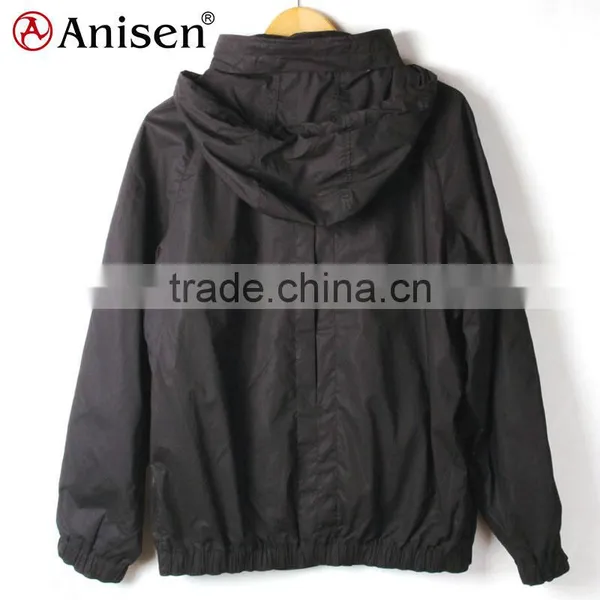 Wholesale Black High Collar Nylon Waterproof Men Clothing photo-2