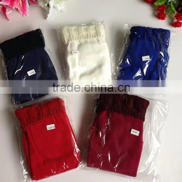 High Quality Winter Windproof Warm & Soft Fleece Rain Boot Liners With Knit Cuff photo-6
