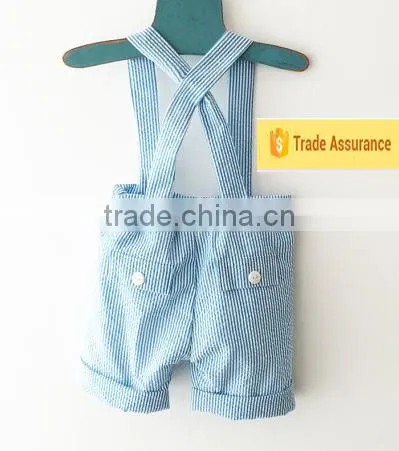 Wholesale Baby Girls Korean Style Baby Leggings Kids Pants Summer Fashion Blue Stripe Shorts photo-4