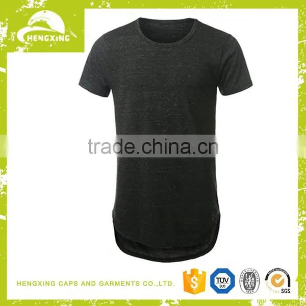 Custom High Quality Hip Hop Light Weight Oversized Longline Blank Couple T-shirt photo-4