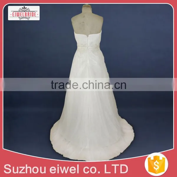 Western New Strapless Corset Wedding Dress photo-2