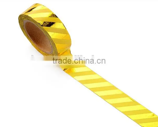 1.5cm *10 M Striped Foil Planner Washi Tape photo-4