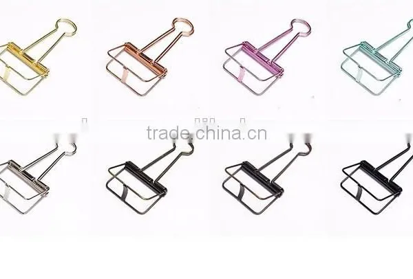 Gold /Rose Pink /Silver Wire BInder Clip photo-4