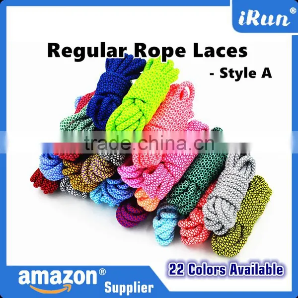 Customized Rope Laces With Plastic Tips - Muti-colored Sports Rope Shoelaces - Retail Packaging - Customized Length Acceptable photo-6