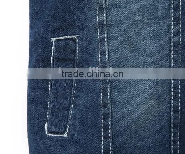 Embroidery Patch Bomber Fancy Denim Children Winter Jeans Jacket photo-5