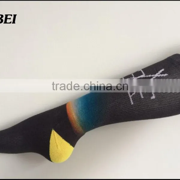 High Quality Sunny and Mountain Photo Digital Print Crew Fashion Sport Socks photo-2