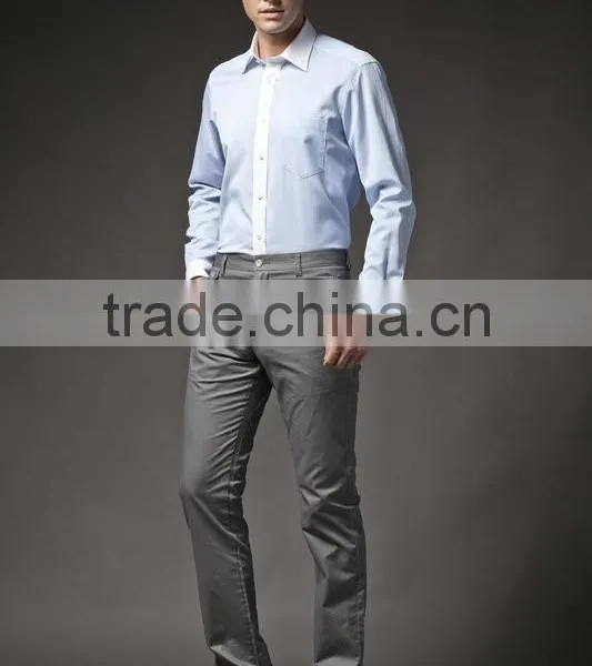 2014 Latest Western Style Mens Custom Dress Shirt 100% Cotton photo-4