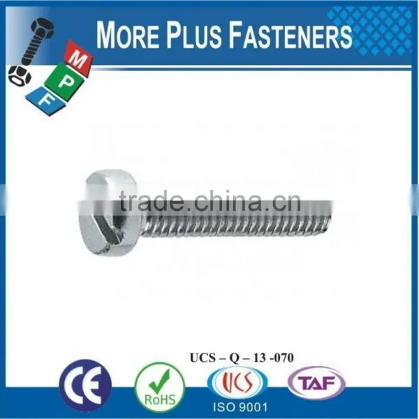 Made in Taiwan Machine Screw ISO 1207 Slotted Cheese Head Stainless Carbon Steel photo-3