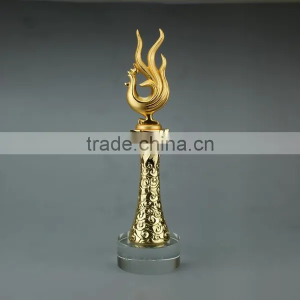 2017 New Design Gold Plated Chanticleer Trophy Business Gift photo-3
