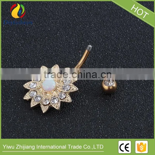 Multifunctional Sun Flower Navel Ring for Wholesales photo-4