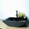 Granite Sink & Basins / Vanity Top in Pure Black Marble With Basin