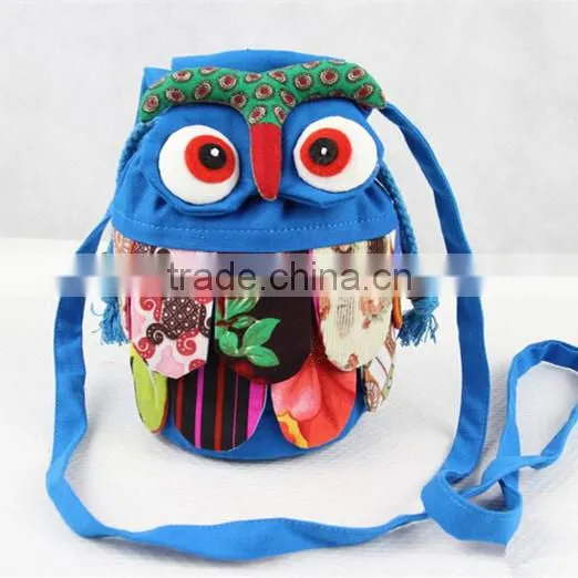 Yunnan Style Owl Backpack Kids Bag photo-2