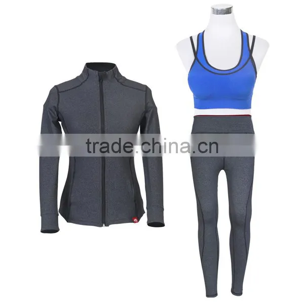 Yoga Exercise Wear for Ladies Printing Logos Custom Plus Size photo-2