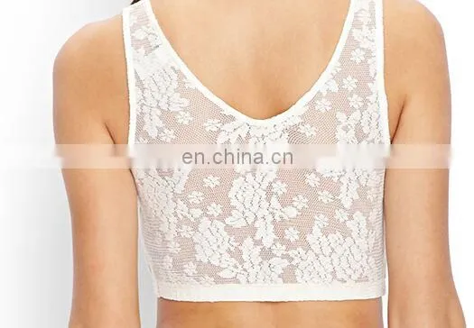 China Supplier Ladies Fashion New Crop Tops With Embroidery photo-3