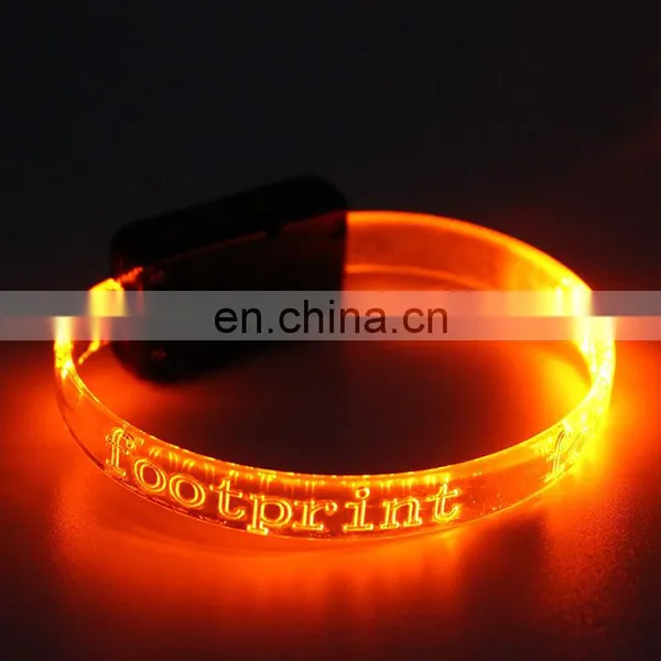 New Arrival Led Wristband Flashing Cheap Custom Wristbands Light up Custom Wristbands photo-5