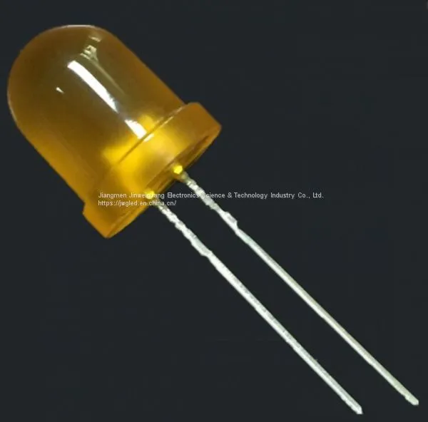 8mm ultra brightness  orange light orange round with diffused lens LED