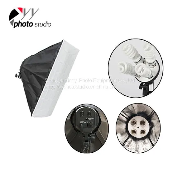 Photo Studio Video Continuous 4 Bulbs Head Lighting Kit, KIT 008 photo-3