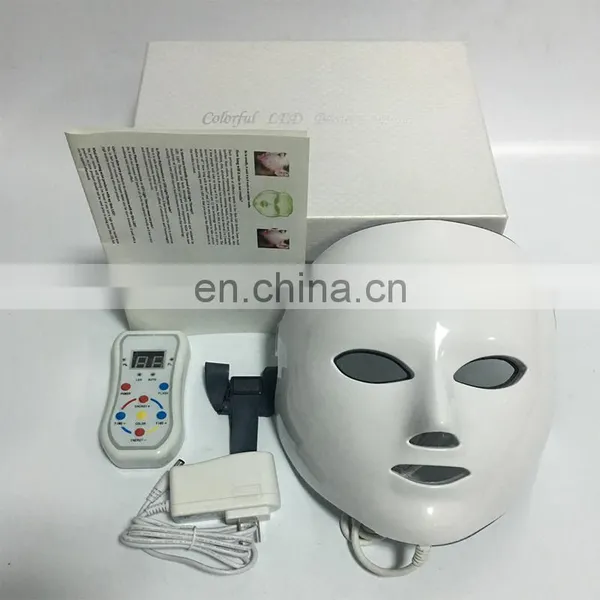 2020 FAIR Pro Korea 7 Color Led Photon Light Therapy Machine Led Face Facial Mask With Neck Device photo-6