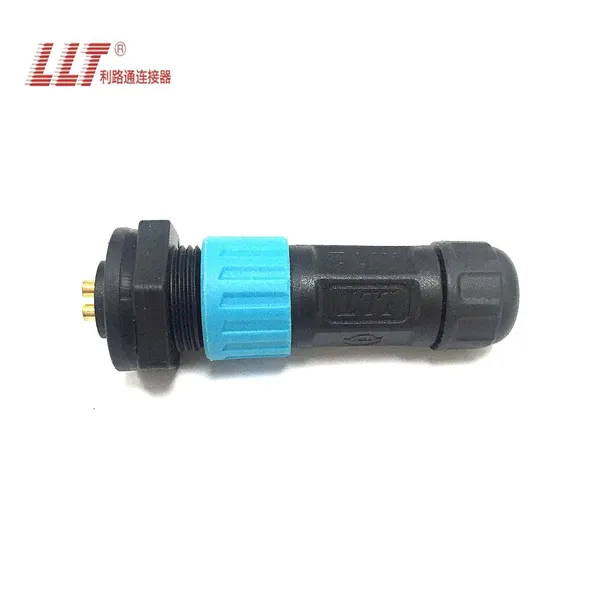 IP68 2pin Push Lock Wire Waterproof Panel Power 2 3 4 5 6 7 8pin Socket and Plug M12 photo-3