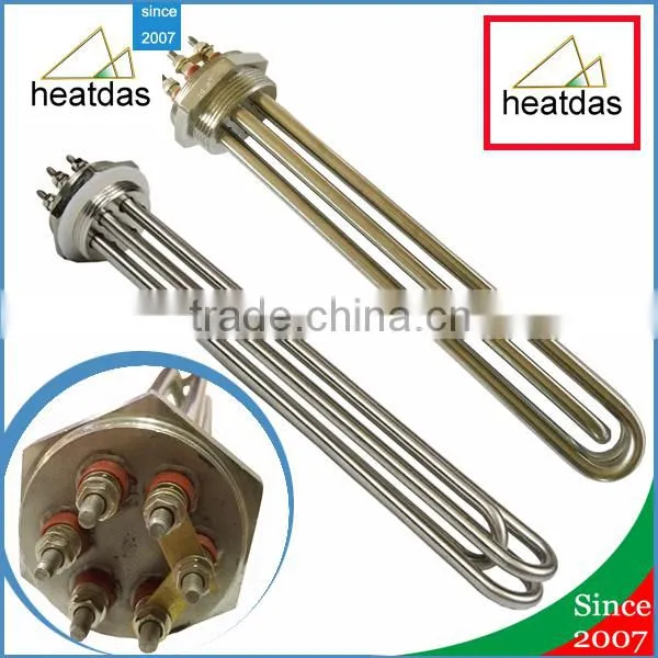 2016 Customized 3-Phase Electric Industrial Water Immersion Stainless Steel Heater