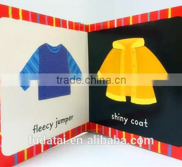 FDT Customized Interesting and Cheap Baby Touch and Feel Board Book Printing With Cloth photo-2