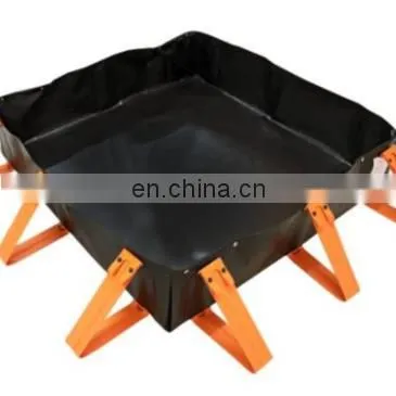 8'x10'x12'' 30 Oz. Chemical Resistant Quick Snap Release Collapsible Foam Wall Oil Spill Berm photo-3