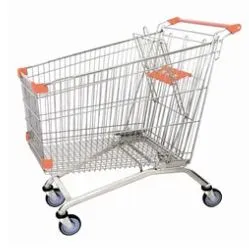 Zinc Cold Steel Wire Logistic Warehouse Wire Mesh Shopping Trolley photo-3