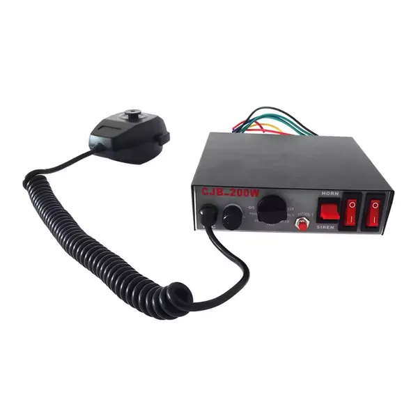Best Selling Wholesale Air Horn Siren Factory Price 9 Tones Sirene 12v 24v Small Size 100w Siren Amplifier for Emergency Vehicle photo-2