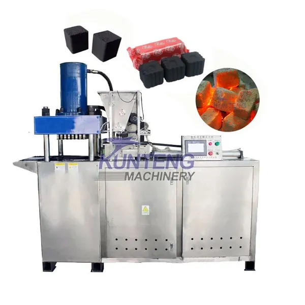 Máquina de briquetas de carbón vegetal de combustión rápida hidráulica, máquina de carbón vegetal para cocinar EPC