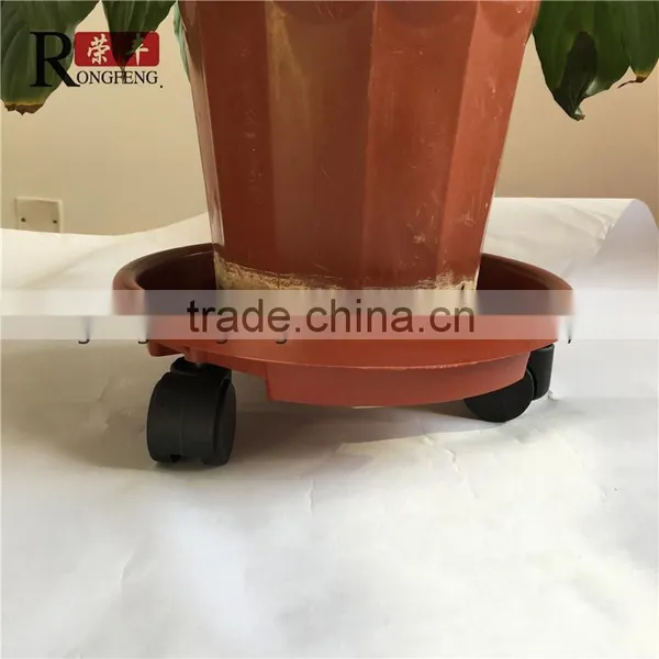 Plastic Plant Flower Pot Mover Roller and Flower Pot Tray With Wheels photo-4