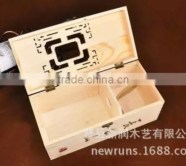 Pine Wood Wine Boxes,lightweight Wood Box photo-5