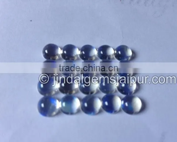Wholesale Loose Gemstone Rainbow Moonstone Smooth Round Cabochon 6 MM photo-2