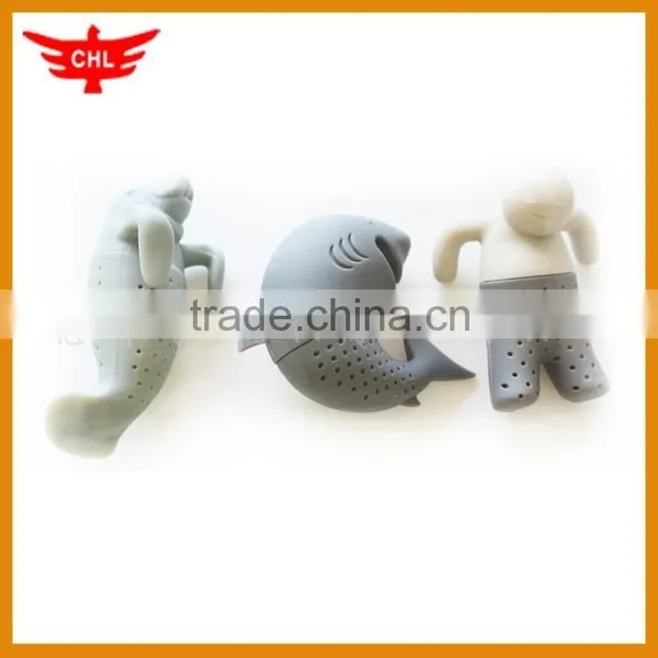 Food Grade Squirrel/Sharks Shape Silicone Tea Infuser