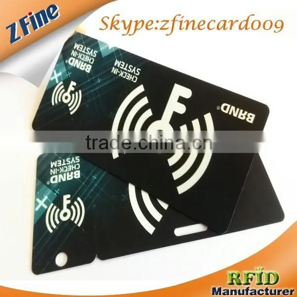 Zfine Hard Plastic Hotel Luggage Tag 2 Part Snap-off Pvc Combo Card