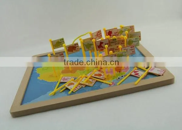 Kids Wooden Educational Toys and Map Puzzles Games