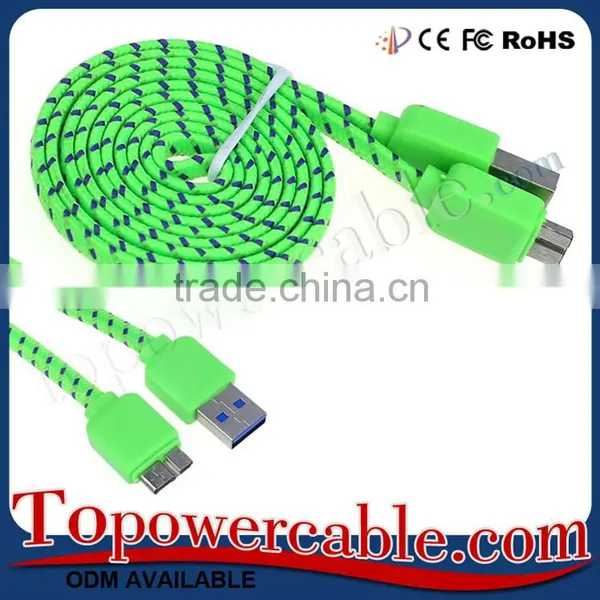 Guangzhou Factory Wholesale Braided Nylon Cell Phone El Usb Data Cable Cords photo-2