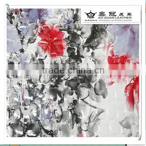 Printed Pattern Pvc Fake Bags Leather
