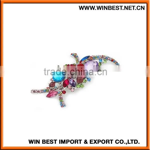 China New Design Popular Rhinestone Wedding Brooch for Dress, Rhinestone Brooch Pin,hair Brooches Jewelry photo-3